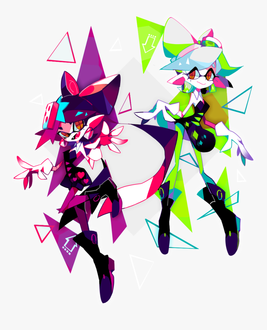 Splatoon Squid Sisters Art, HD Png Download, Free Download