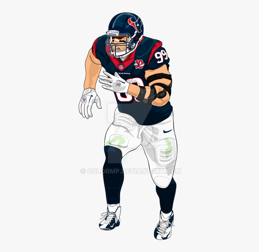 Jj Watt Png Page - Nfl Football Player Drawing, Transparent Png, Free Download