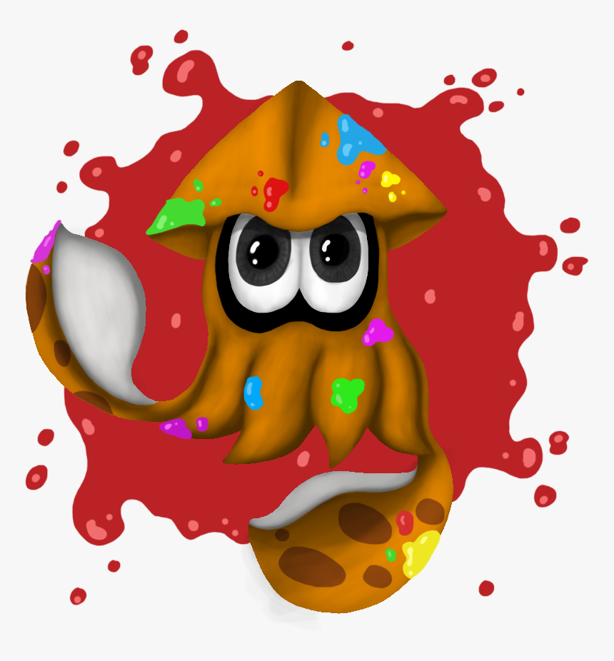 Splatoon Squid - Illustration, HD Png Download, Free Download