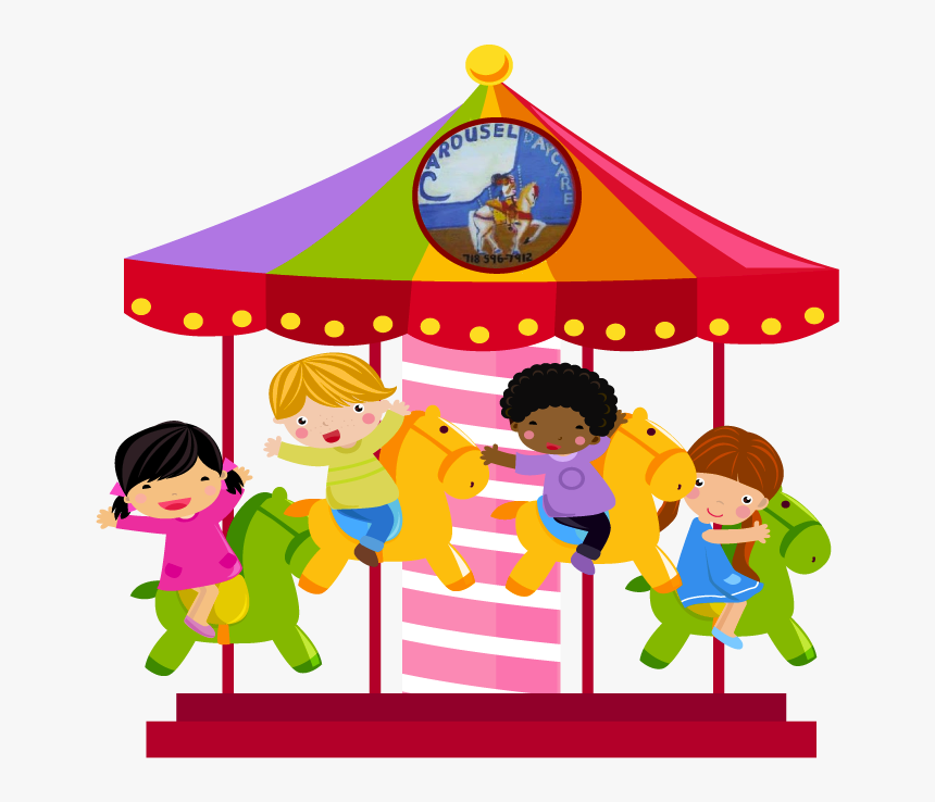 Carousel - Dibujo De Un Carrusel, HD Png Download - kindpng