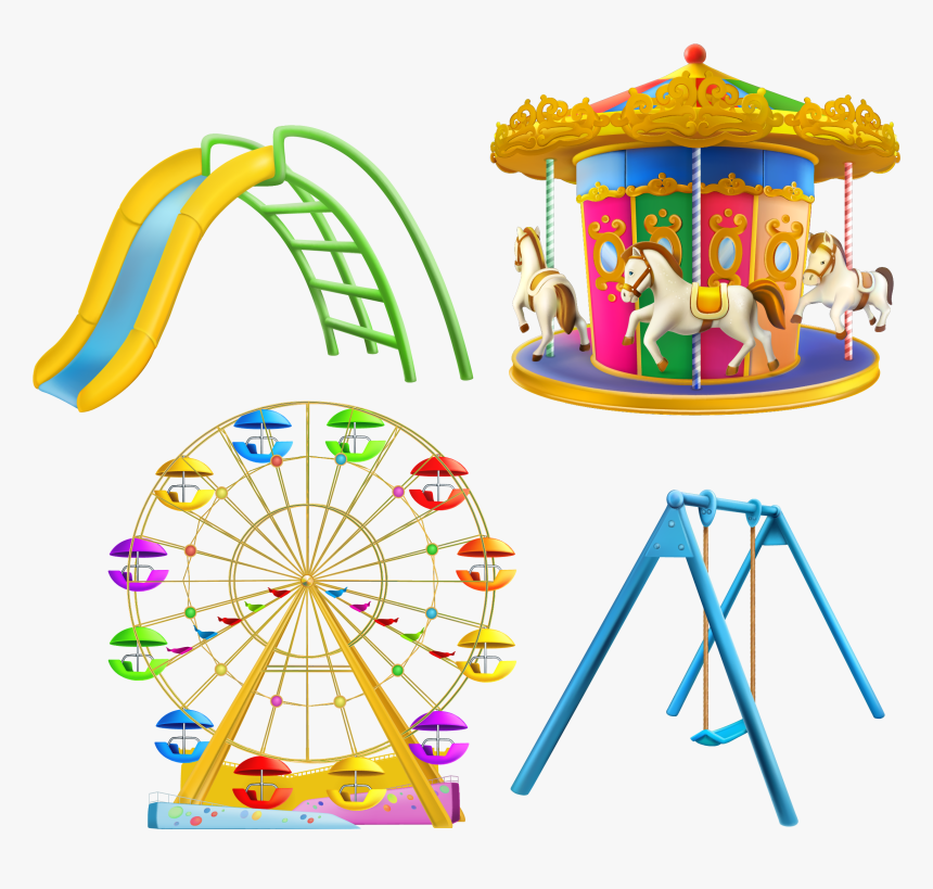 Transparent Carnival Rides Png - Vector Carousel, Png Download, Free Download