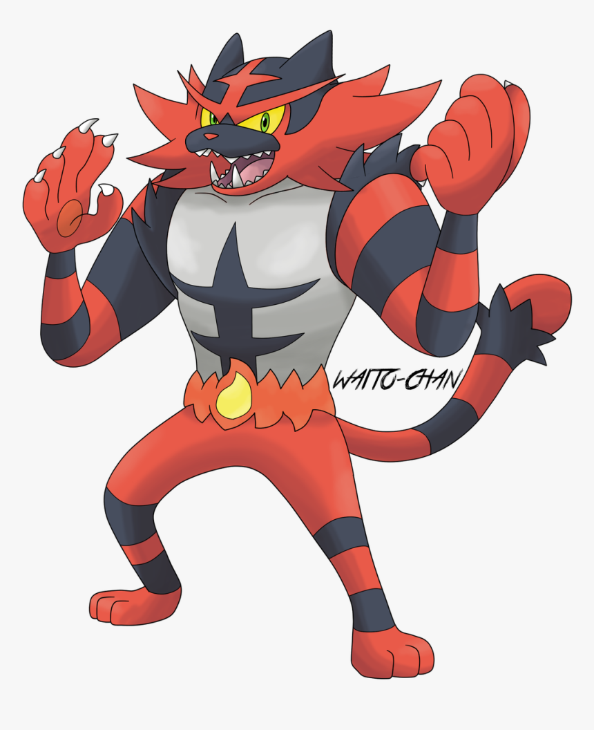 incineroar resin statue