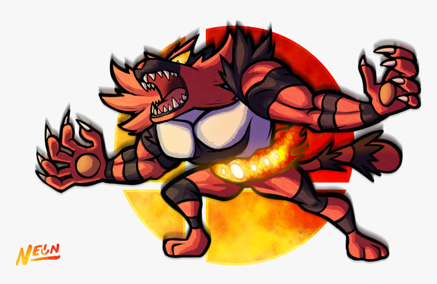 Incineroar - Cartoon, HD Png Download, Free Download