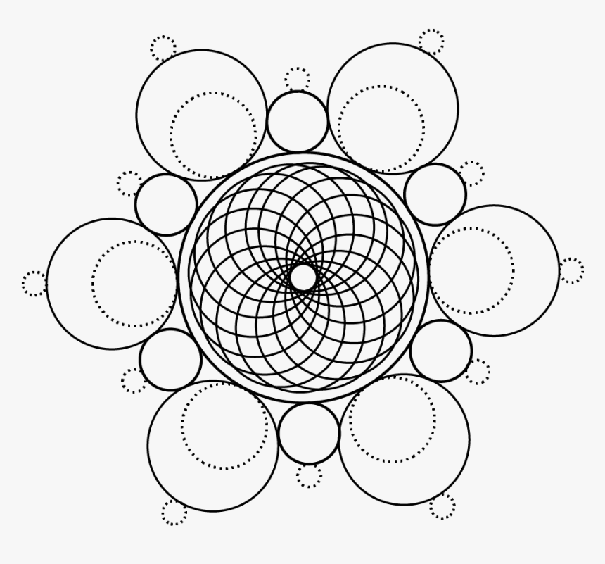 Sacred Geometry Vector Illustrations Vol 3 Black-05 - Sacred Geometry Vector Png, Transparent Png, Free Download