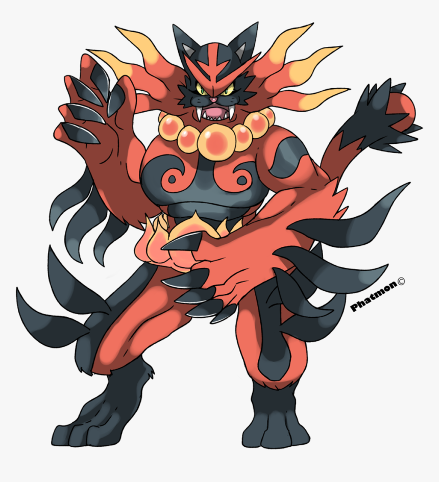 Mega Incineroar By Phatmon-daxtkul - Pokemon Incineroar Mega Evolution, HD Png Download, Free Download