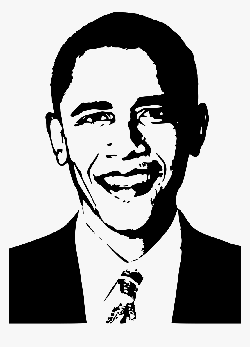 Transparent Obama Png - Black And White Obama, Png Download, Free Download