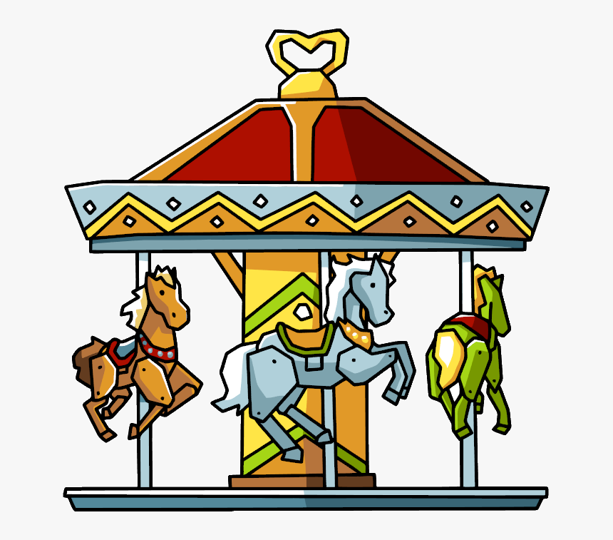 Carousel - Cartoon Carousel Png, Transparent Png, Free Download