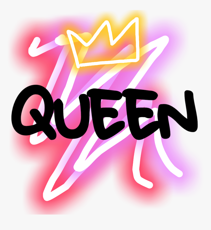 #neon #queen #crown #queencrown #neonqueen #neoneffect - Queen Neon Crown Png, Transparent Png, Free Download