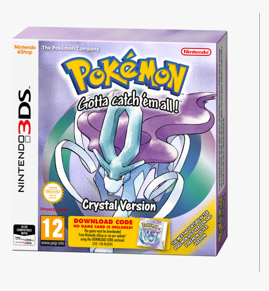 Pokemon Crystal - Pokemon Crystal 3ds Digital, HD Png Download, Free Download