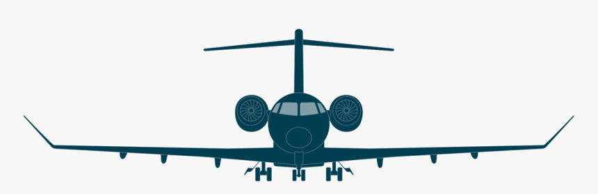 Challenger 350 Front View - Global 6000 Front View, HD Png Download, Free Download