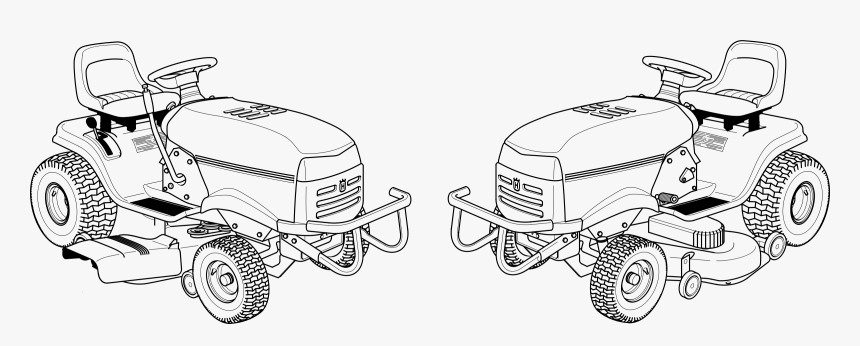 Lawn Mower Clip Arts - John Deere Lawn Mower Drawing, HD Png Download, Free Download