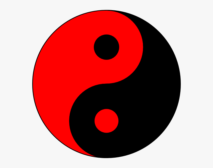 Yin And Yang Png Picture - Red And Black Yin Yang Png, Transparent Png, Free Download
