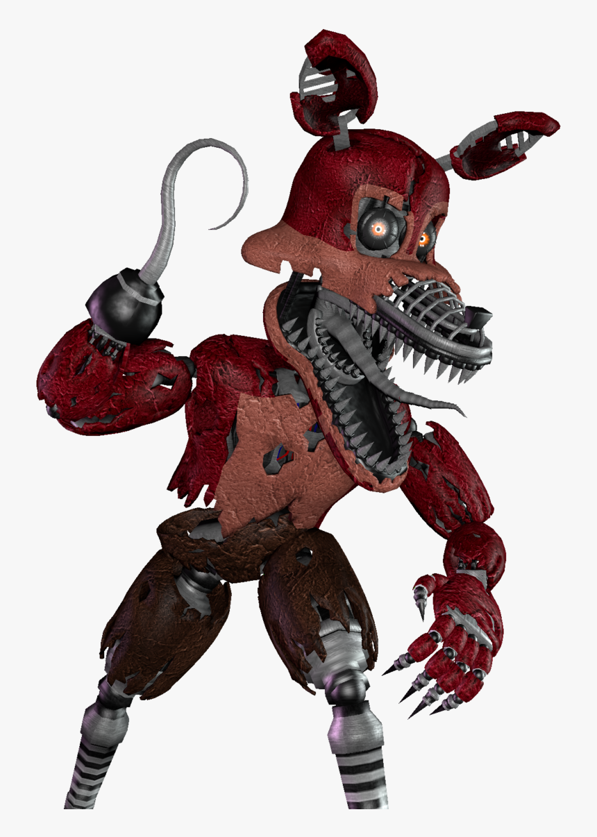 Nightmare Foxy [render] - Fnaf 4 Nightmare Foxy Full Body, HD Png Download, Free Download