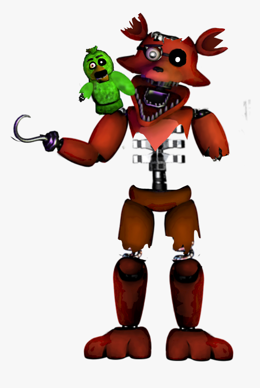 Fnaf Stylized Withered Foxy Png Foxy Withered Fnaf - Fnaf Unwithered Foxy, Transparent Png, Free Download