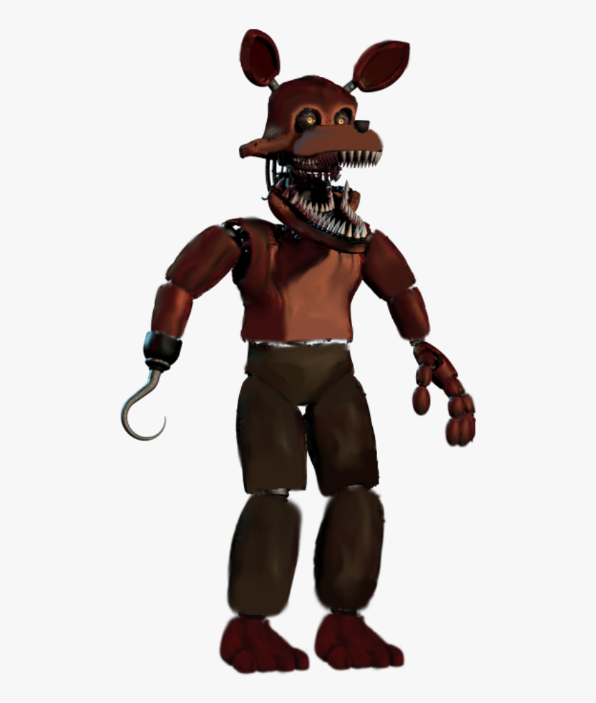 Foxy Transparent Normal - Fnaf Fixed Nightmare Foxy, HD Png Download, Free Download