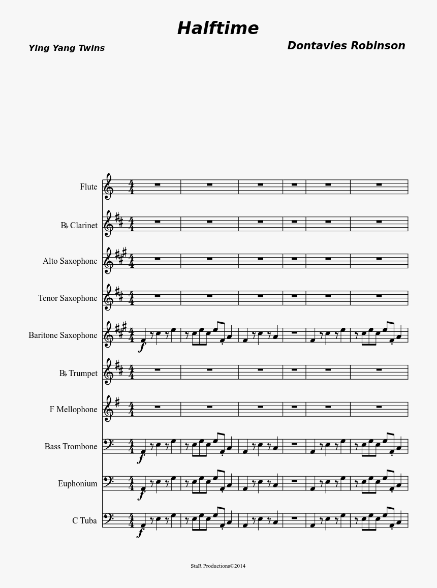 Freaks Tuba Sheet Music, HD Png Download, Free Download