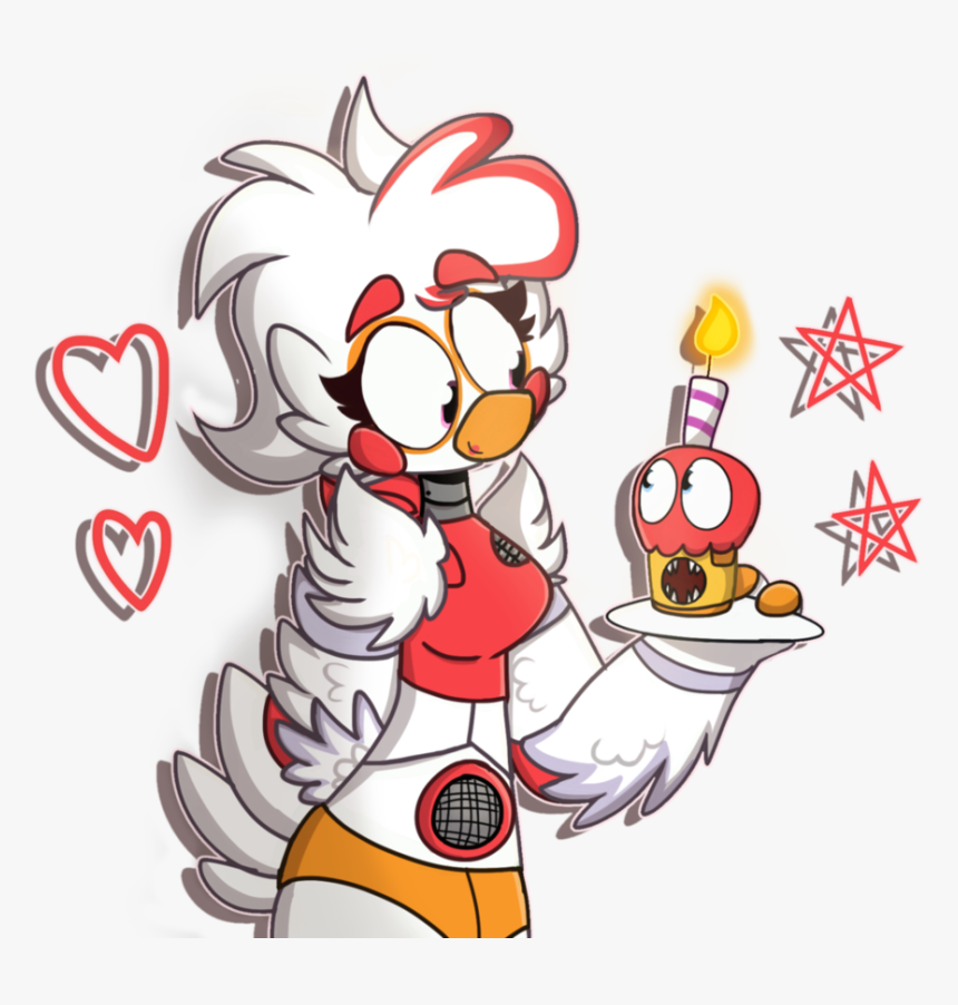 Funtime Chica [fnaf] By Pegasusvixen7950 - Fnaf 1 Chica Fanart, HD Png Download, Free Download