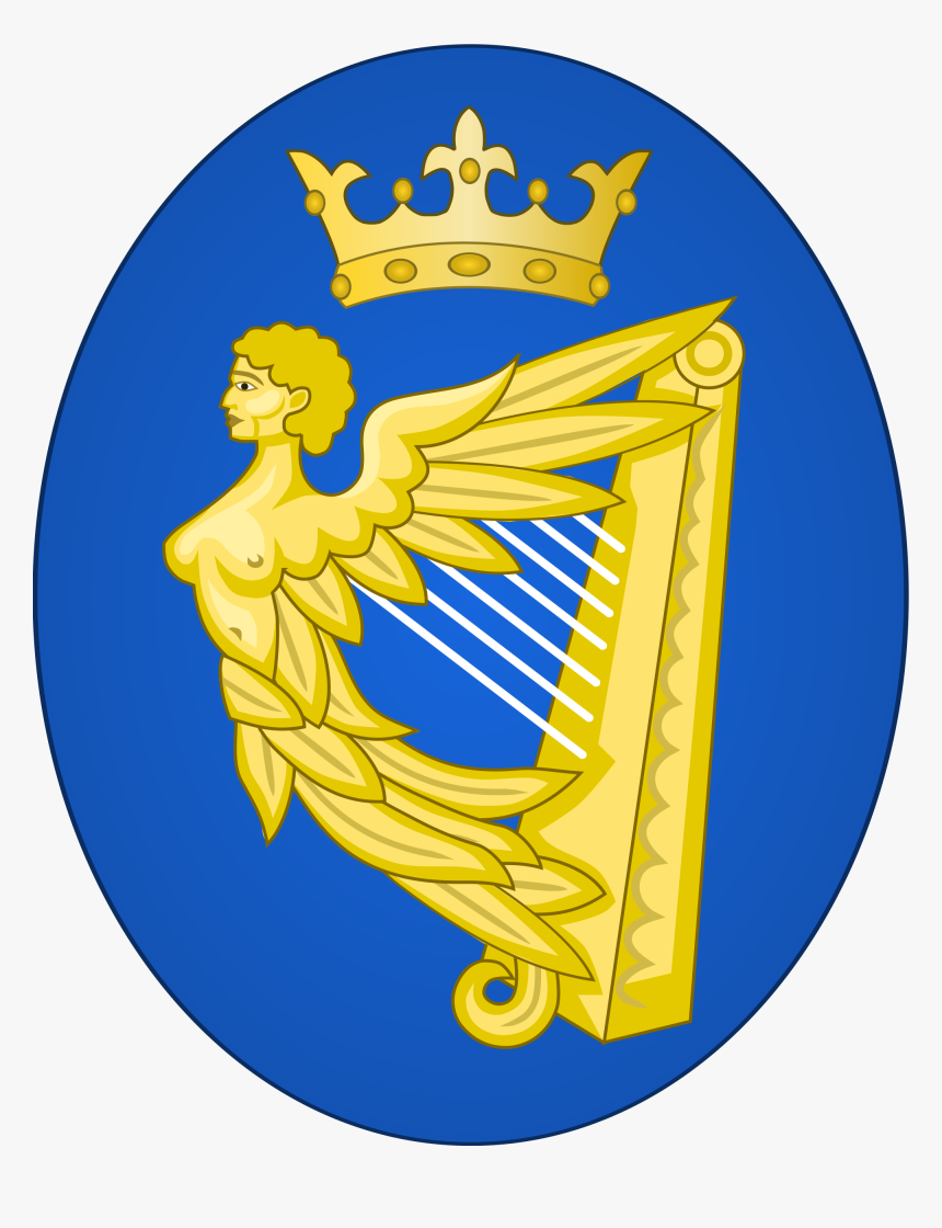 The Heraldic Badge Of Ireland, Created During The Tudor - Kingdom Of Ireland Flag, HD Png Download, Free Download