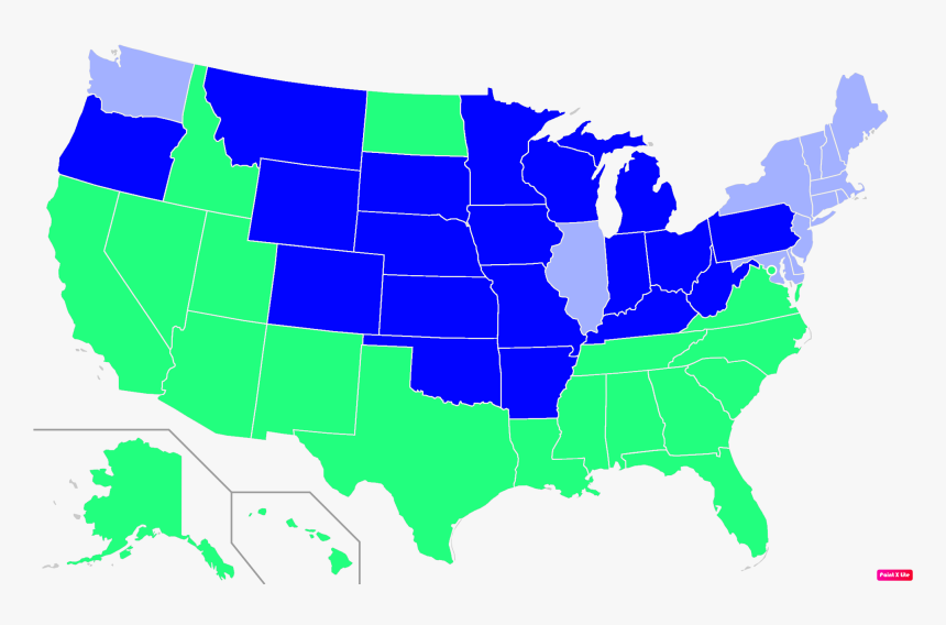 Irish Protestants By State - Death Penalty States, HD Png Download, Free Download