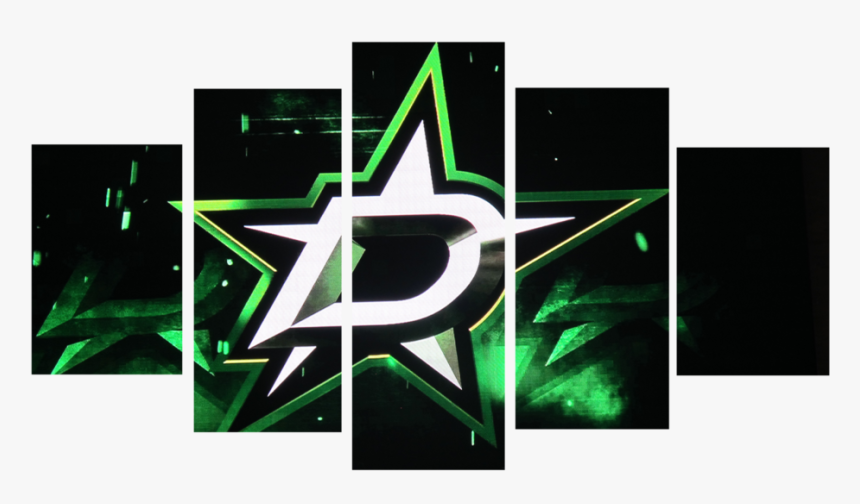 Hd Printed Dallas Stars Logo 5 Piece Canvas - Pink Floyd Logo Png, Transparent Png, Free Download