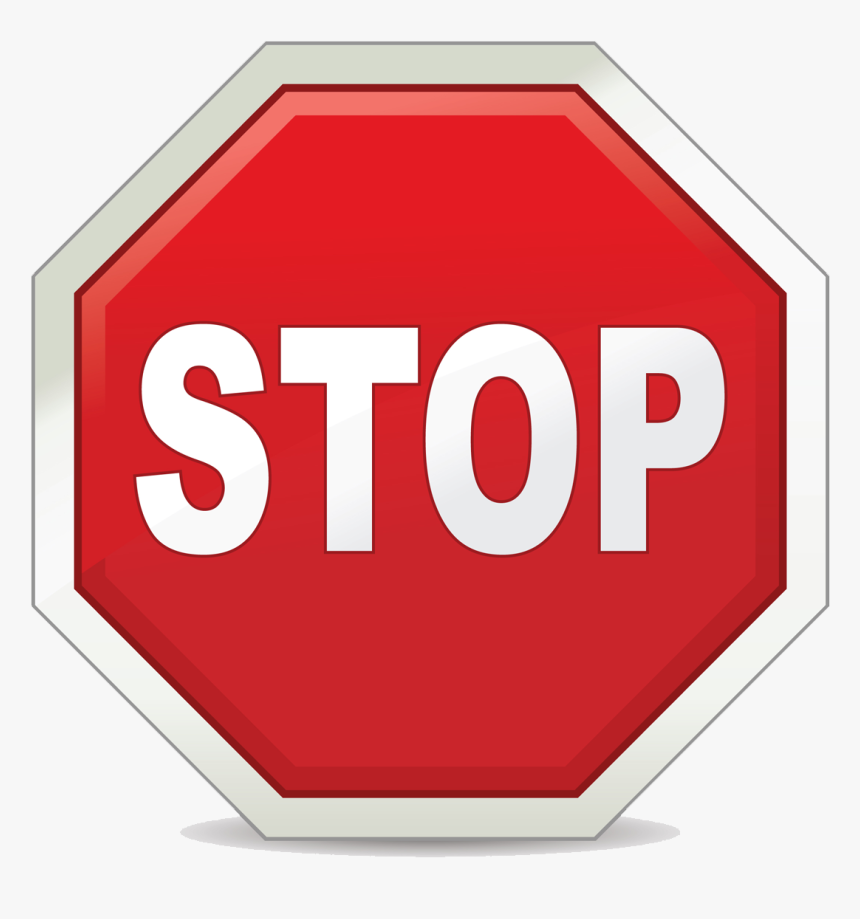 High Res Stop Sign Final - Common Signs On The Road, HD Png Download, Free Download