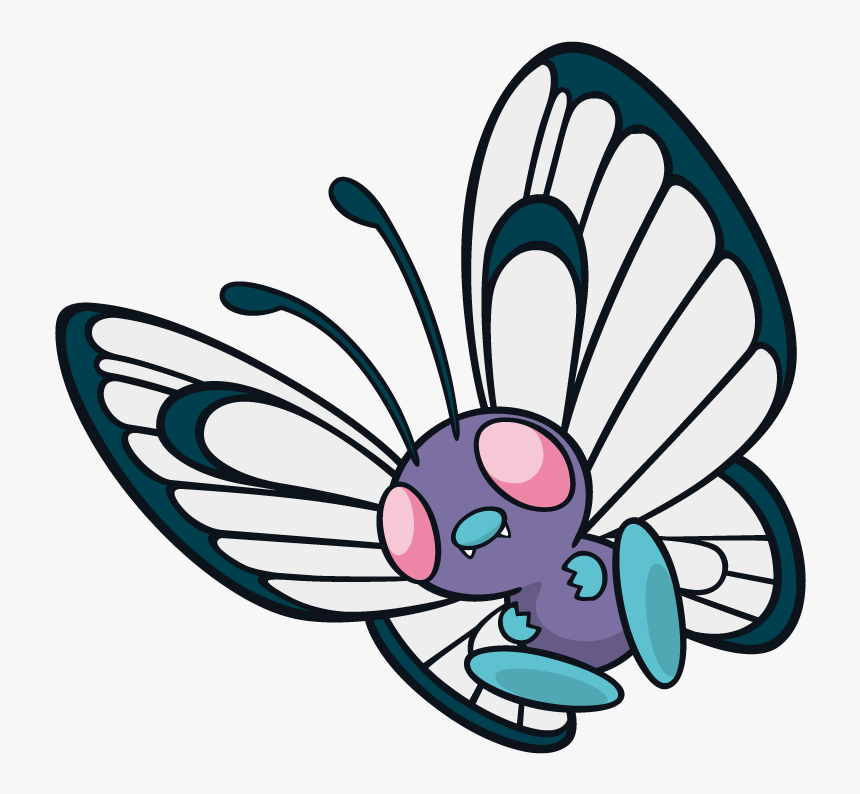 Butterfree Pokemon Character Vector Art - Pokemon Butterfree Dream World, HD Png Download, Free Download