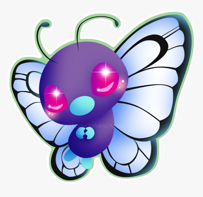 012 Butterfree , Png Download - Butterfree Kawaii, Transparent Png, Free Download