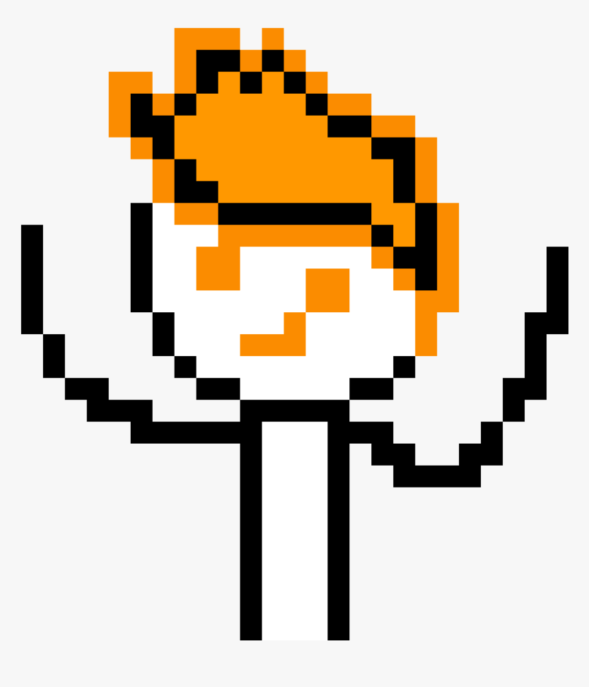 Orange Oni Guy - Pixel Sheep, HD Png Download, Free Download