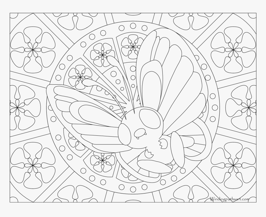 Pokemon Coloring Pages Adult Abra, HD Png Download, Free Download