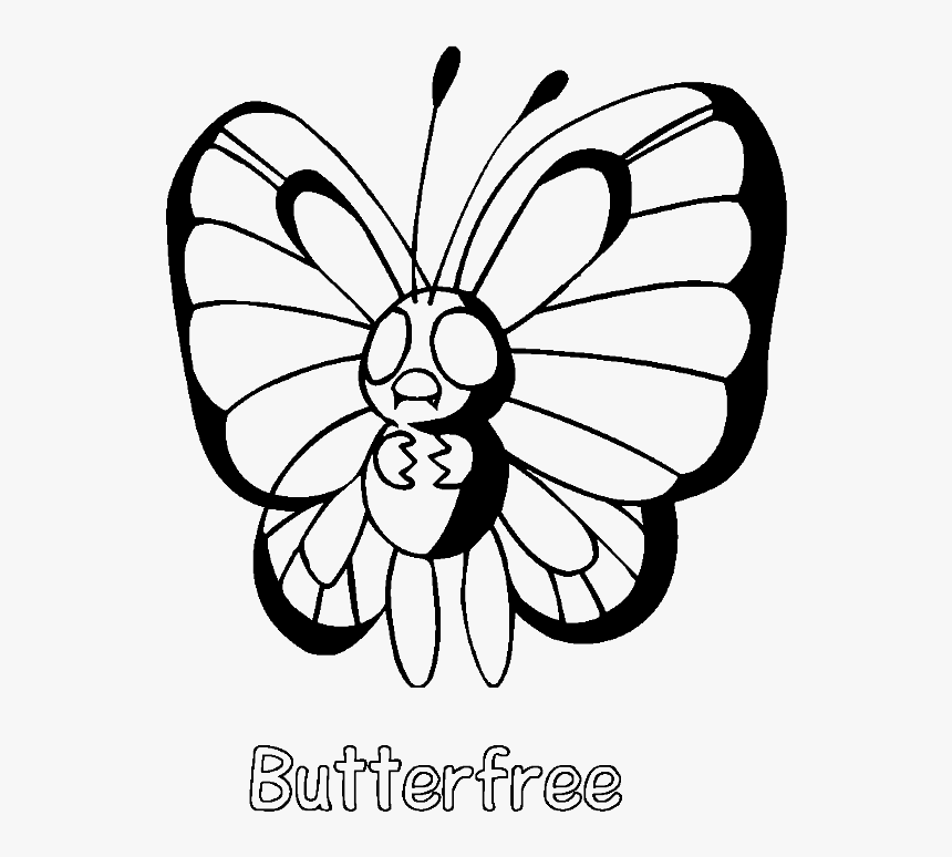 Butterfree Coloring Pages - Can T Believe It's Not Butterfree, HD Png Download, Free Download