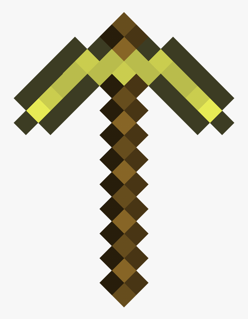 Minecraft Diamond Pickaxe , Png Download - Minecraft Diamond Axe Png, Transparent Png, Free Download
