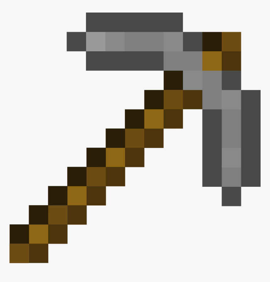 Gold Clipart Minecraft - Minecraft Pickaxe, HD Png Download, Free Download