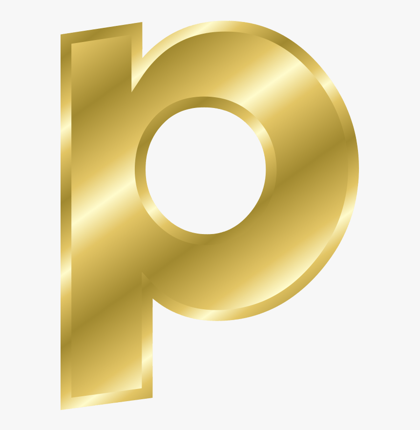 Transparent Minecraft Clipart Maker - Gold Alphabet Letter P, HD Png Download, Free Download