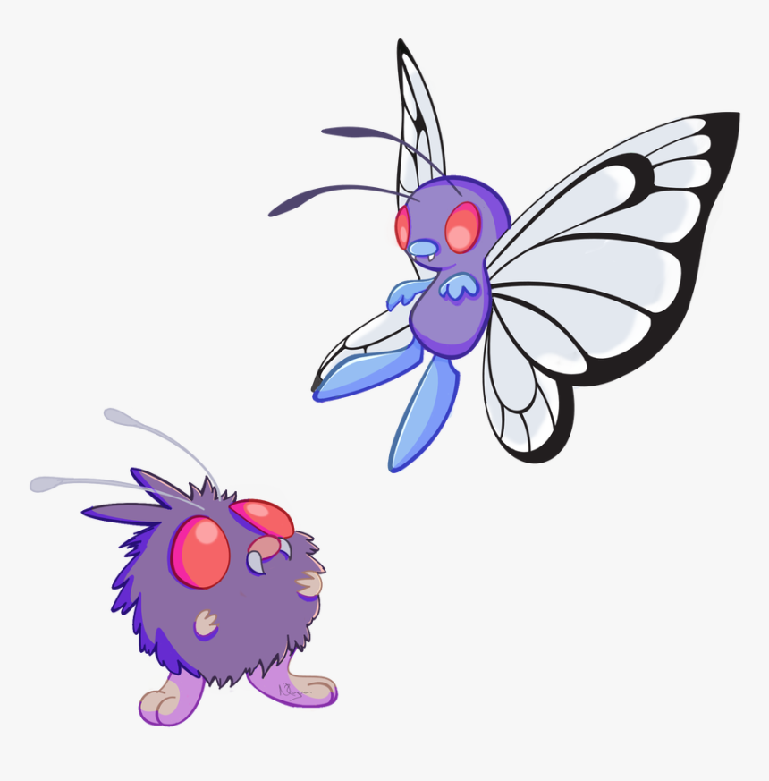 Pokemon Venonat And Butterfree, HD Png Download, Free Download