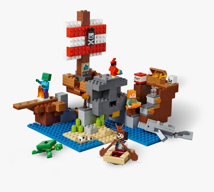 Minecraft Lego The Pirate Ship Adventure, HD Png Download, Free Download