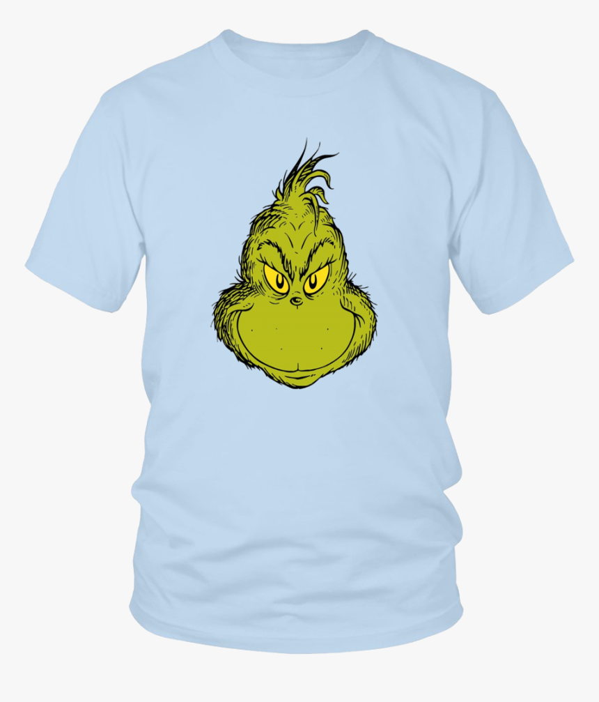 Dr Seuss Classic Grinch Face T Shirt Thumbnail - T-shirt, HD Png Download, Free Download