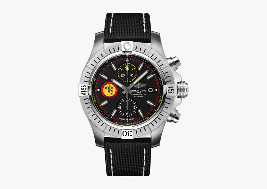Avenger Chronograph 45 Swiss Air Force Team Limited - Breitling Avenger Automatic 43, HD Png Download, Free Download