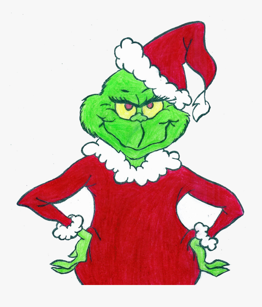 Grinch Free Cartoon Cliparts Clip Art Transparent Png - Drawing Grinch Full Body, Png Download, Free Download