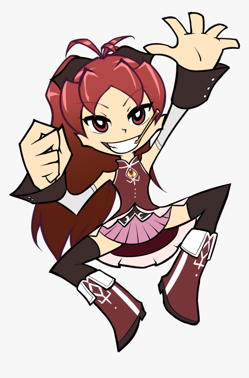 Kyouko Sakura Studio Gainax Style Mahou Shoujo Madoka - Psg Anime Art Style, HD Png Download, Free Download
