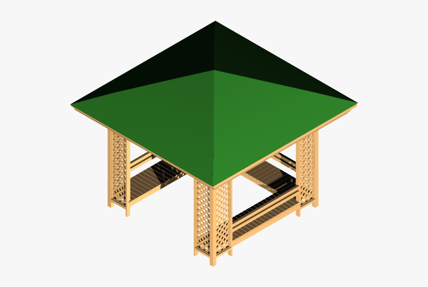 Gazebo 3ds Max Model - Plywood, HD Png Download, Free Download