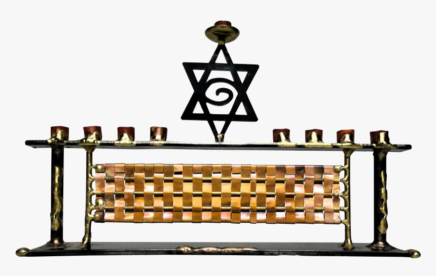Hand-crafted Copper And Metal Menorah, Quite Unusual - Bed Frame, HD Png Download, Free Download