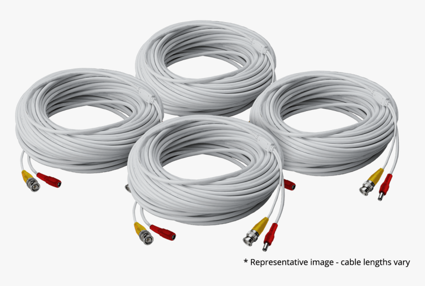 4 Pack Of 250ft High Performance Bnc Video/power Cables - Security Camera Video Cable, HD Png Download, Free Download