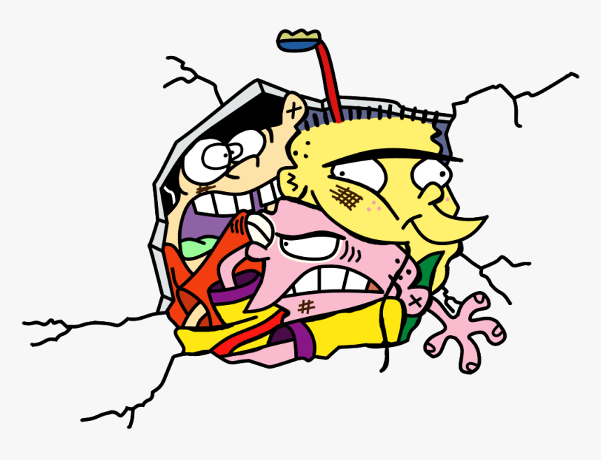 Jpg Royalty Free Stock Karate Drawing Cartoon Network - Ed Edd N Eddy Wall, HD Png Download, Free Download