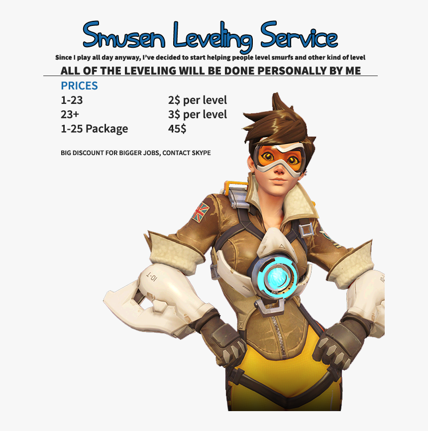 All Regions -smurfs And Mains - Tracer Overwatch, HD Png Download, Free Download