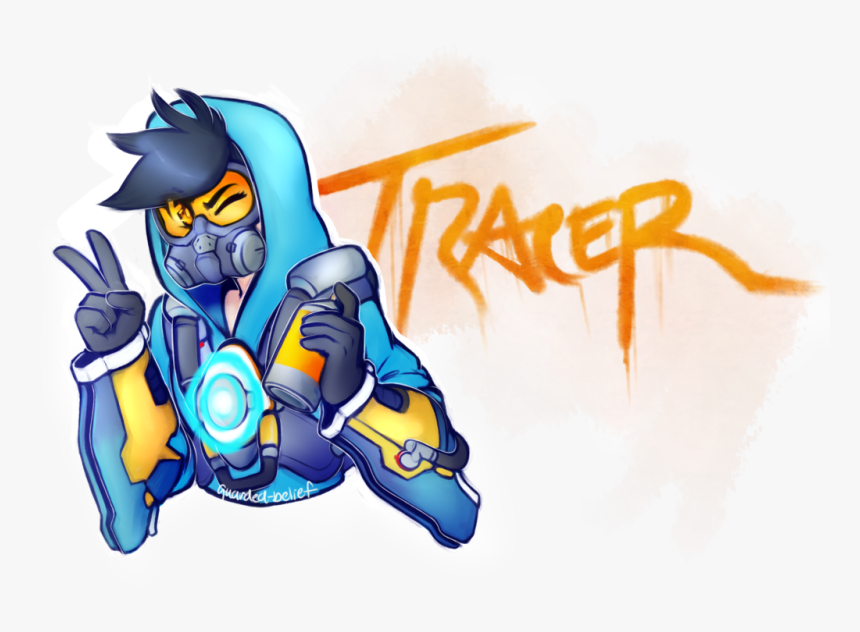 Tracer Overwatch Tracer Overwatch Overwatch Tracer - Tracer Cartoon, HD Png Download, Free Download