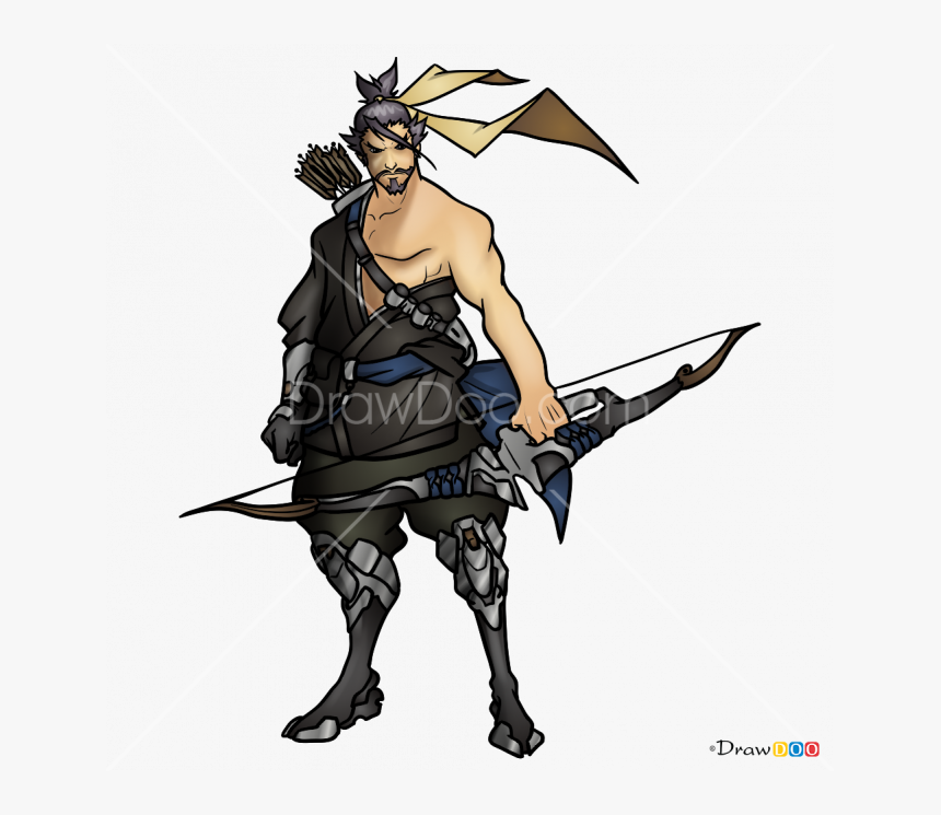 Overwatch Hanzo Drawing, HD Png Download, Free Download
