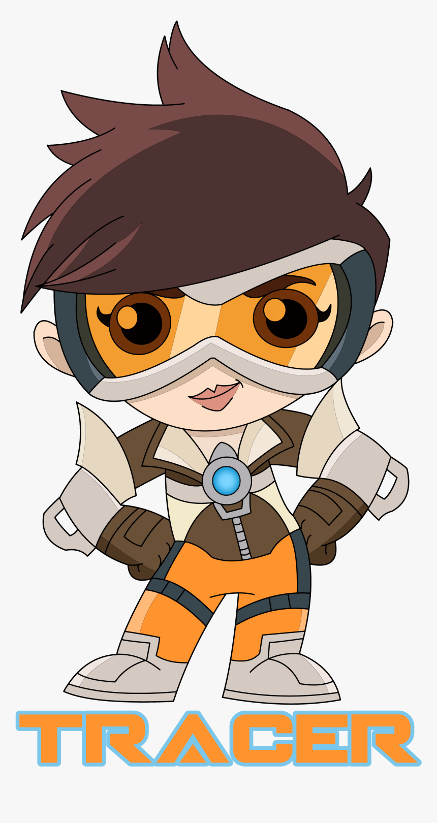Overwatch Tracer T-shirt - 365bocetos Overwatch, HD Png Download, Free Download