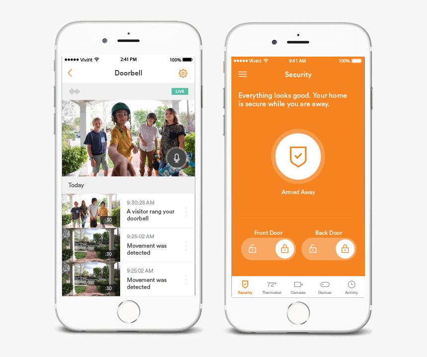 Smart Phones With Vivint App - Vivint Smart Home App Sign, HD Png Download, Free Download