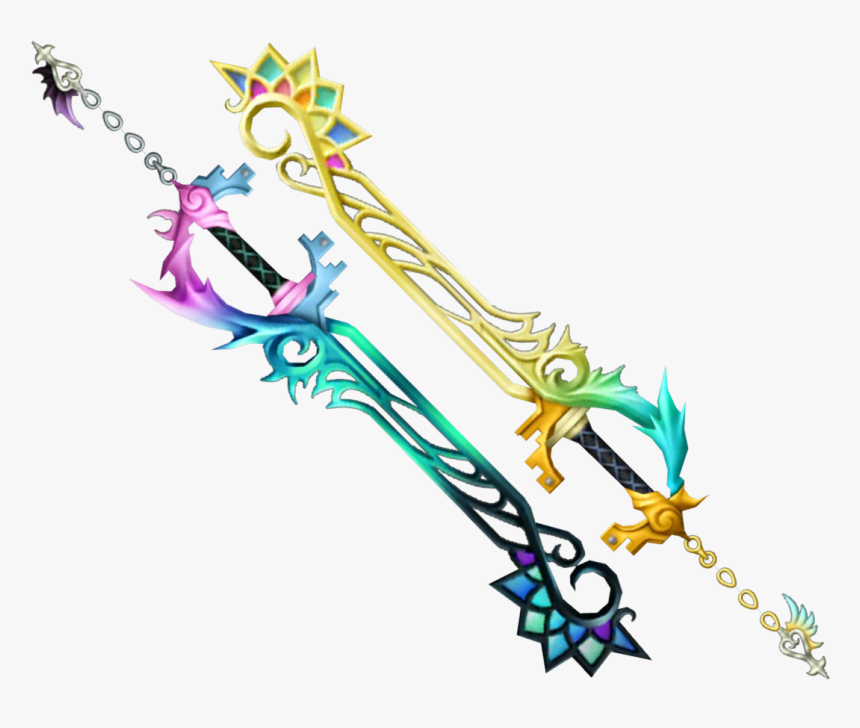 Kingdom Hearts Trinity Mixtape Because I"m Trash, My - Kingdom Hearts Combined Keyblade, HD Png Download, Free Download