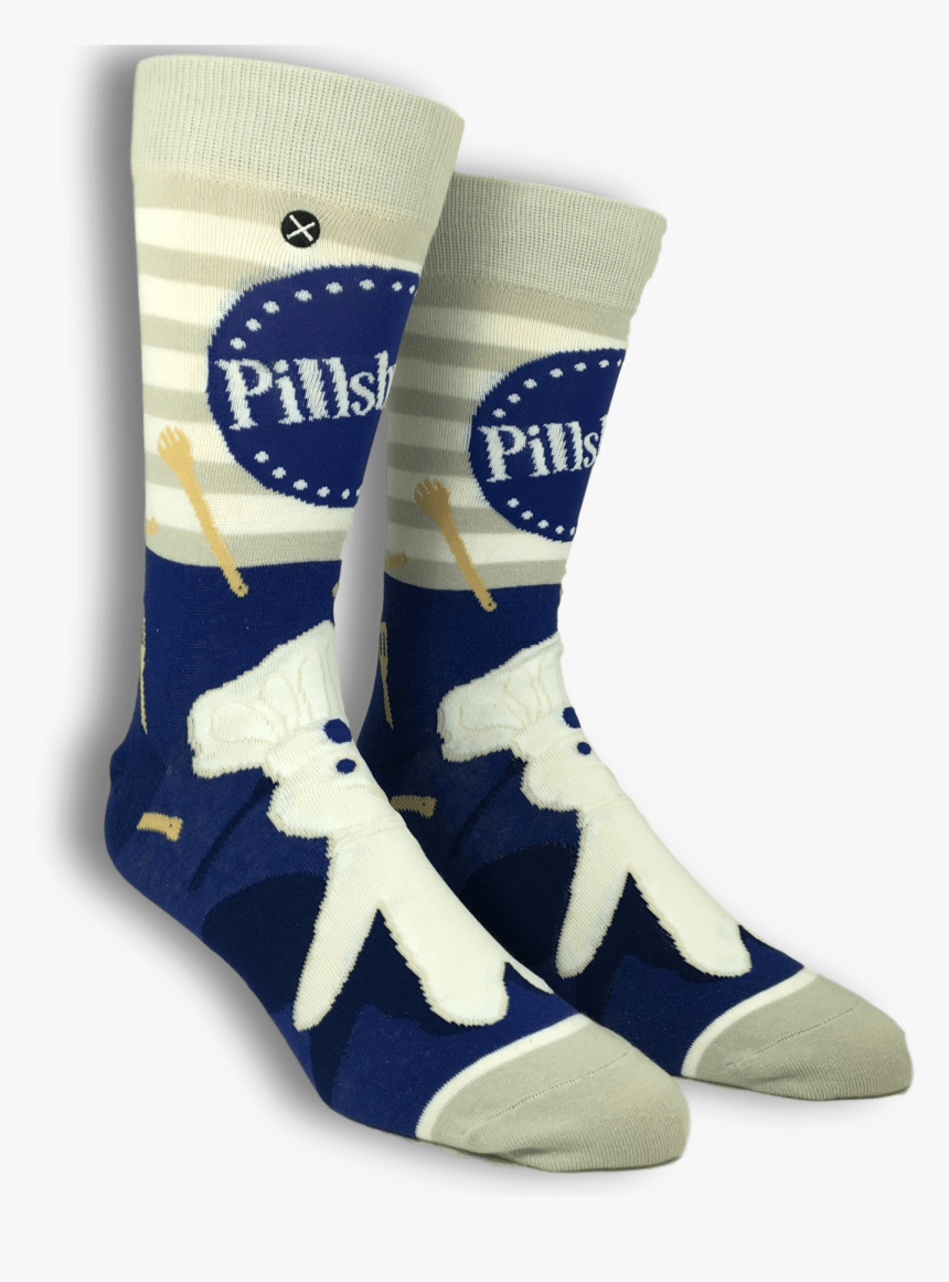 Pillsbury Doughboy Socks By Odd Sox"
 Class= - Sock, HD Png Download, Free Download